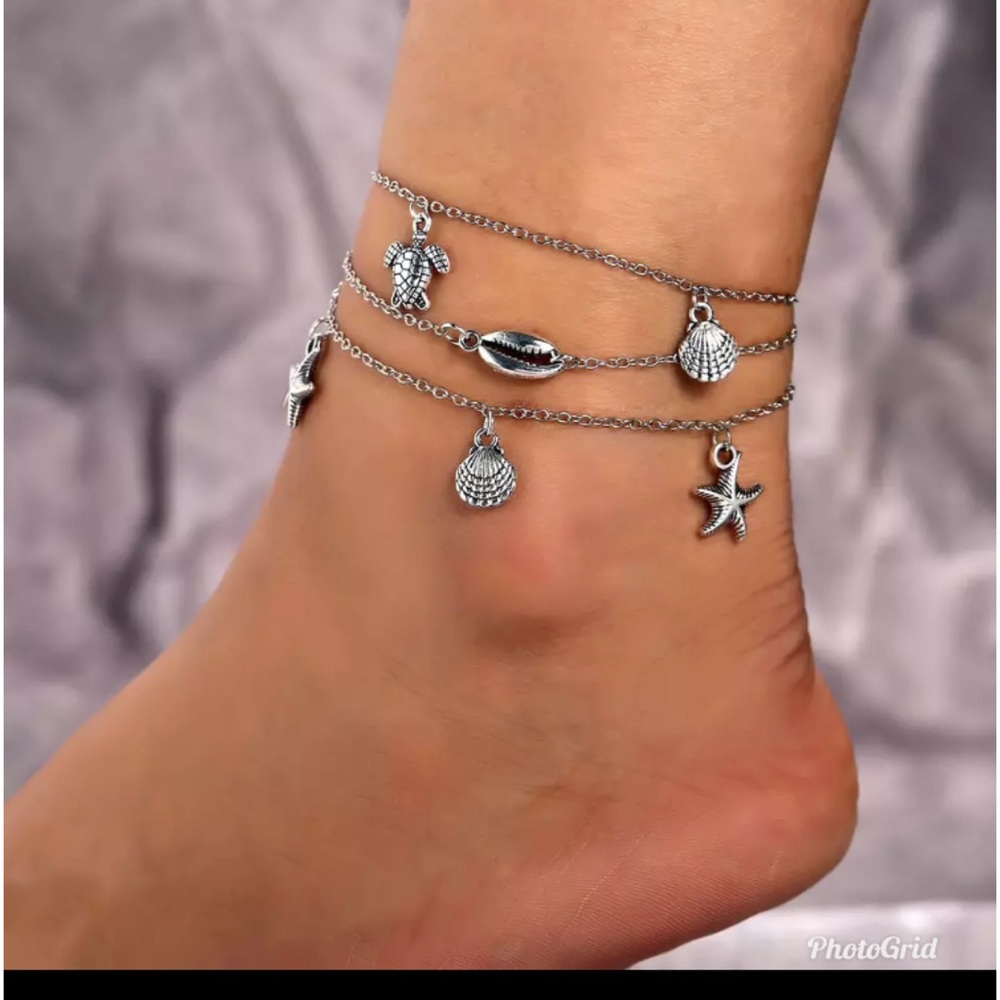 New Summer Barefoot sandals Beach Anklets - Picture 1 of 2